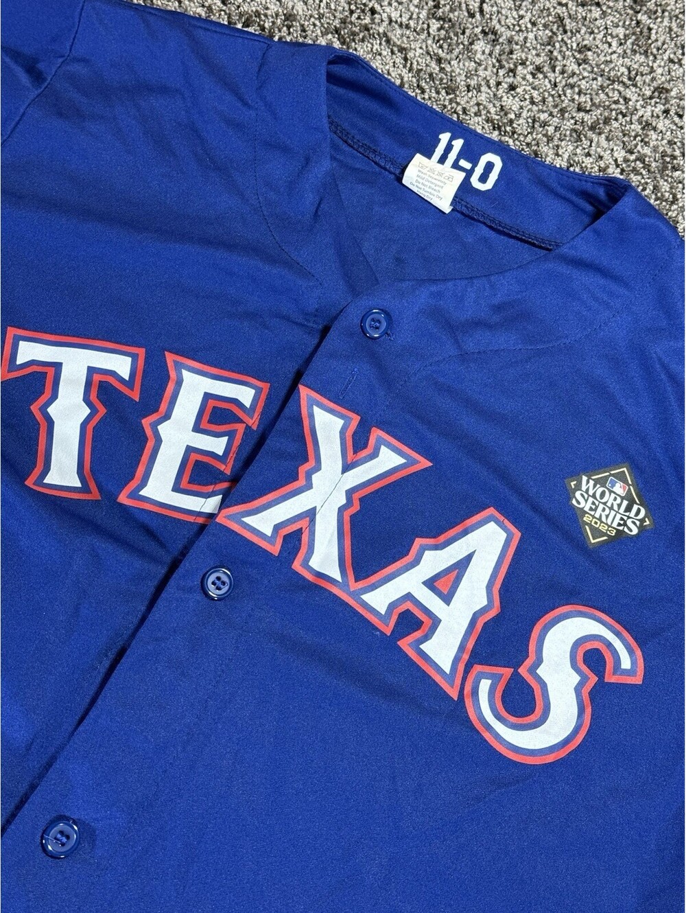 MLB Texas Rangers 2023 World Series Marcus Semien REPLICA JERSEY Baseball Size M